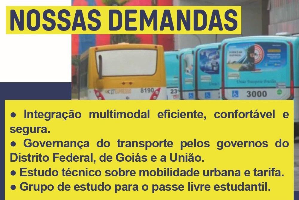 Secretaria do Entorno organiza mobilização em prol de melhorias do Transporte Coletivo da Região do Entorno