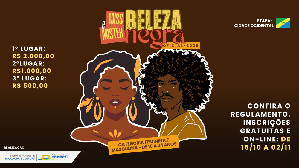 Vem aí o Concurso Miss e Mister Beleza Negra 2025!