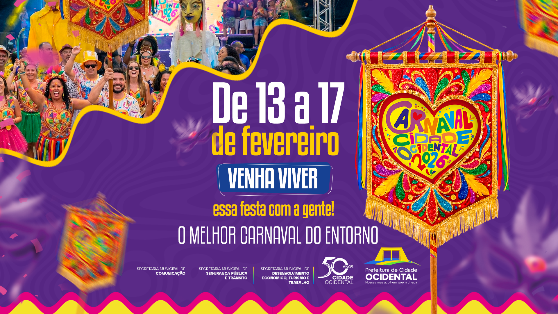 Cidade Ocidental inicia os preparativos para o Carnaval 2026
